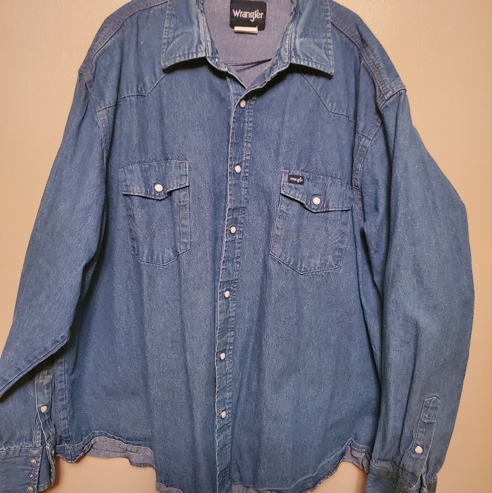 Vintage Wrangler western denim shirt